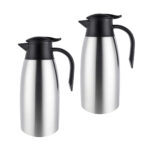 2x 2.0L Silver Color 3-Layer Stainless Steel Vacuum Durable Thermal Flask