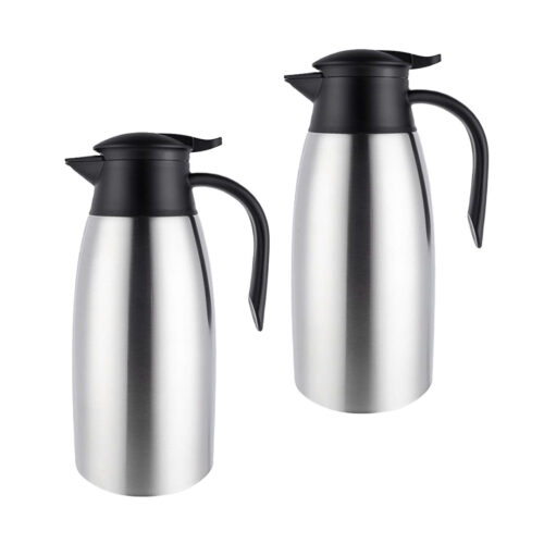 2x 2.0L Silver Color 3-Layer Stainless Steel Vacuum Durable Thermal Flask