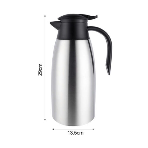 2x 2.0L Silver Color 3-Layer Stainless Steel Vacuum Durable Thermal Flask - Image 6