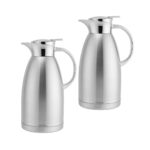 2x 2.3L Silver Double-Wall vacuum with 2 layers stainless steel Construction Thermal Flask