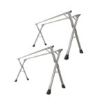 2x 2m Portable Standing Clothes Drying Rack Folding Space-Saving Laundry Holder Indoor Outdoor