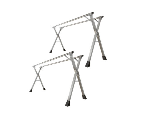 2x 2m Portable Standing Clothes Drying Rack Folding Space-Saving Laundry Holder Indoor Outdoor