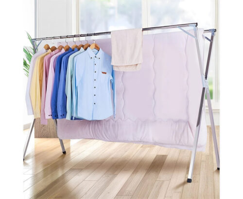2x 2m Portable Standing Clothes Drying Rack Folding Space-Saving Laundry Holder Indoor Outdoor - Image 4