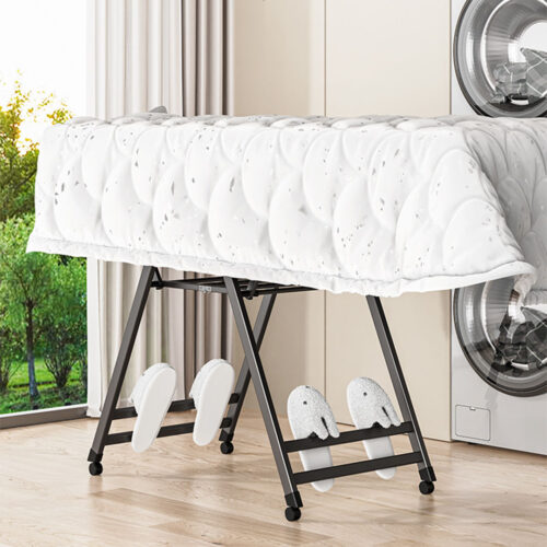 1.6m Portable Wing Shape Clothes Drying Rack Folding Space-Saving Laundry Holder - Image 7