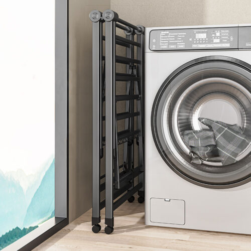 2x 1.6m Portable Wing Shape Clothes Drying Rack Folding Space-Saving Laundry Holder - Image 5