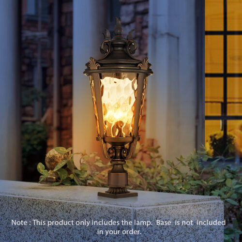 Vintage Lantern 63.5cm Outdoor Post Lantern Light Classic Charm Elegant Patio Antique Outdoor Lighting - Image 2