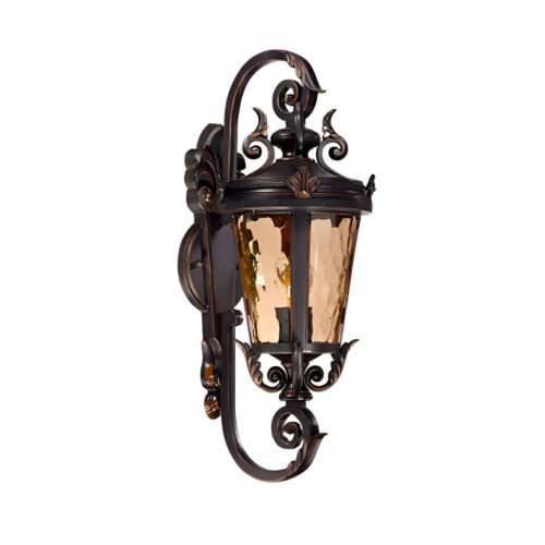 Vintage Lantern 70cm Aluminum Glass Wall Light Classic Lantern Elegant Outdoor Antique Wall Lamp