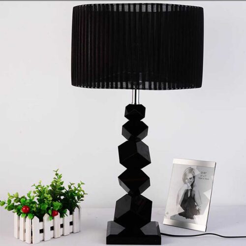 SOGA 55cm Black Table Lamp with Dark Shade LED Desk Lamp - Image 5