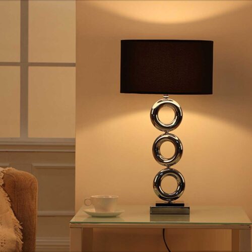 2x Simple Industrial Style Table Lamp Metal Base Desk Lamp - Image 4