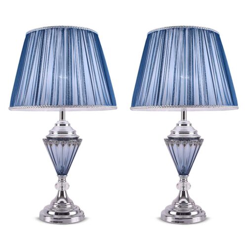 2x LED Elegant Table Lamp with Warm Shade Desk Lamp