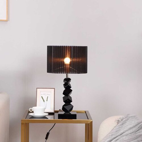 SOGA 4X 55cm Black Table Lamp with Dark Shade LED Desk Lamp - Image 4