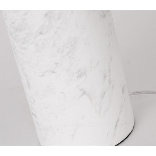 SOGA 4X 60cm White Marble Bedside Modern Desk Table Lamp Living Room Shade with Cylinder Base - Image 7
