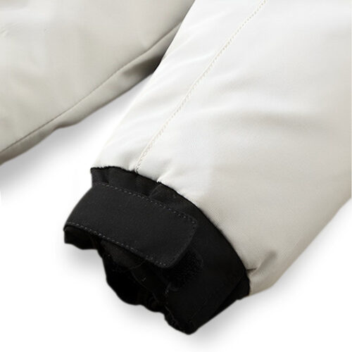 abbee White 3XL Winter Fur Hooded Down Jacket Lightweight Quilted Warm Puffer Coat - Image 4