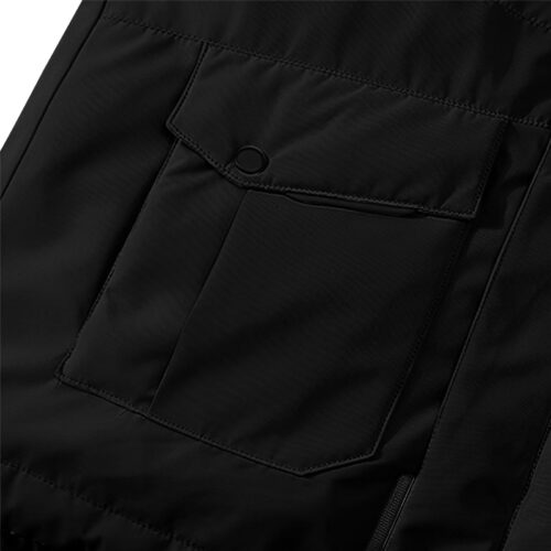 abbee Black XL Winter Fur Hooded Down Jacket Lightweight Quilted Warm Puffer Coat - Image 3