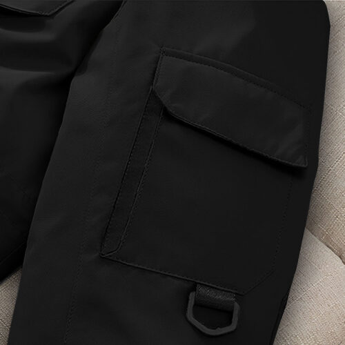 abbee Black XL Winter Fur Hooded Down Jacket Lightweight Quilted Warm Puffer Coat - Image 9