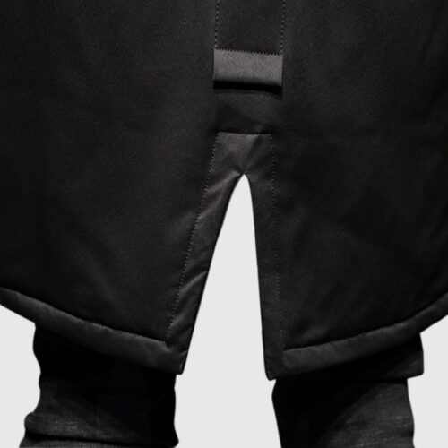 abbee Black 2xL Winter Fur Hooded Down Jacket Lightweight Quilted Warm Puffer Coat - Image 5