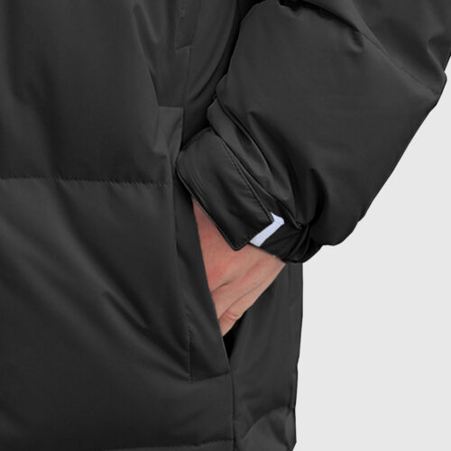 abbee Black Large Winter Hooded Overcoat Long Jacket Lightweight Quilted Warm Puffer Coat - Image 4