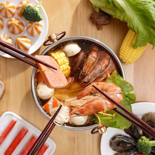 Stainless Steel Mini Asian Buffet Hot Pot Single Person Shabu Alcohol Stove Burner with Lid - Image 10