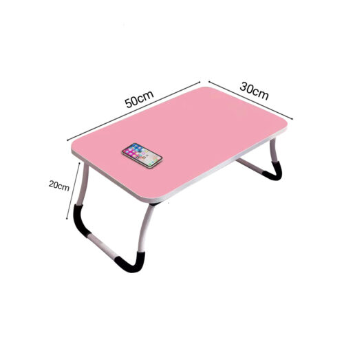 Pink Portable Bed Table Adjustable Folding Bed Sofa Study Table Laptop Mini Desk Breakfast Tray Decor - Image 5