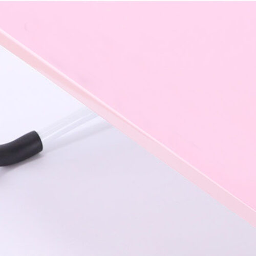 2x Pink Portable Bed Table Adjustable Folding Bed Sofa Study Table Laptop Mini Desk Breakfast Tray Decor - Image 6