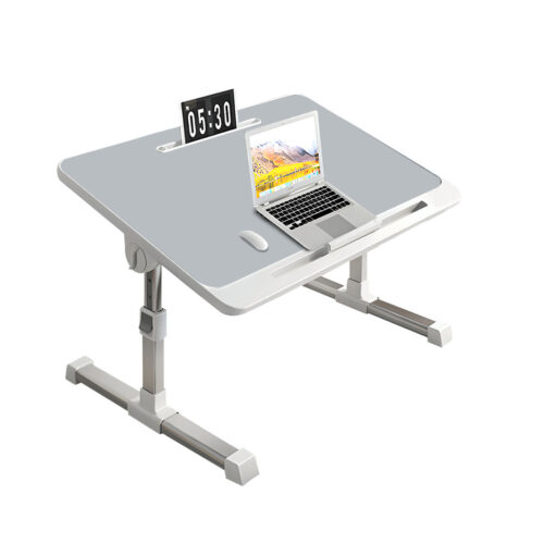 60X40cm Grey Small Laptop Bed Portable Folding Study Table Adjustable