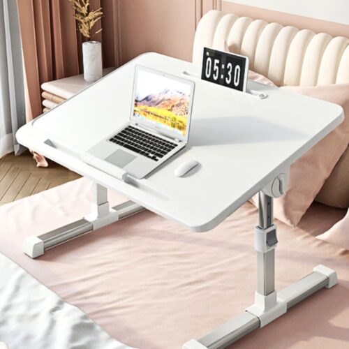 60X40cm Grey Small Laptop Bed Portable Folding Study Table Adjustable - Image 3
