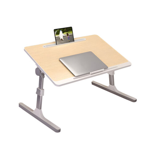 60X40cm Wood Small Laptop Bed Portable Folding Study Table Adjustable