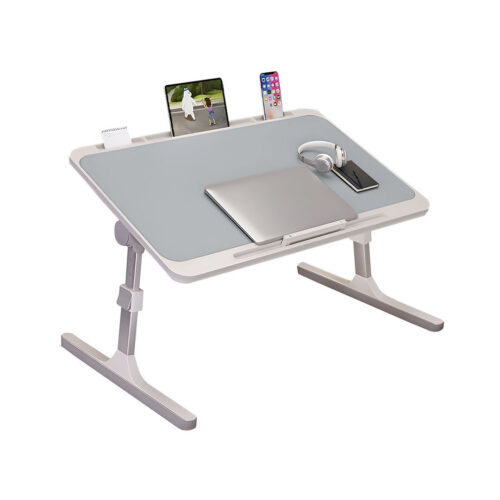 70X45cm Grey Small Laptop Bed Portable Folding Study Table Adjustable