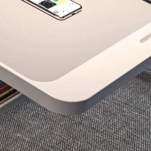 2x 60X40cm Wood Small Laptop Bed Portable Folding Study Table Adjustable - Image 4
