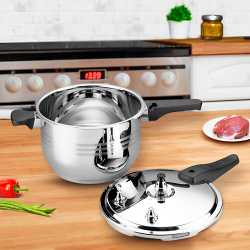 8L Commercial Grade Stainless Steel Pressure Cooker - Image 2