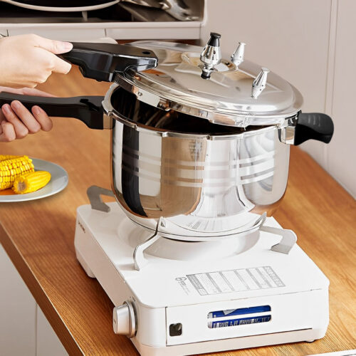 2x 8L Commercial Grade Stainless Steel Pressure Cooker - Image 4