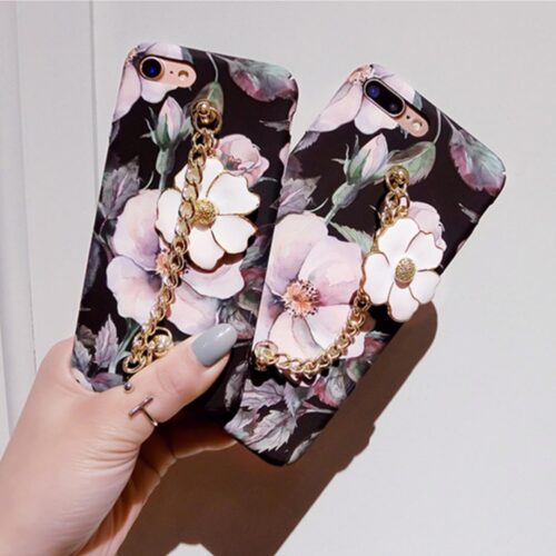 iPhone 7 7Plus Shockproof Hard Back Case Luxury Girl Fashion Flower Cover - Image 3