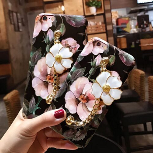 iPhone 7 7Plus Shockproof Hard Back Case Luxury Girl Fashion Flower Cover - Image 4