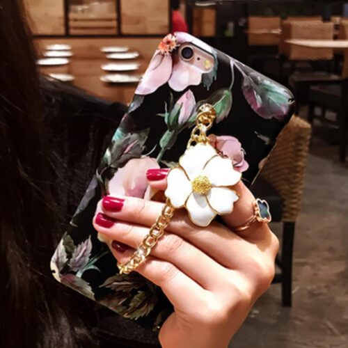 iPhone 7 7Plus Shockproof Hard Back Case Luxury Girl Fashion Flower Cover - Image 5