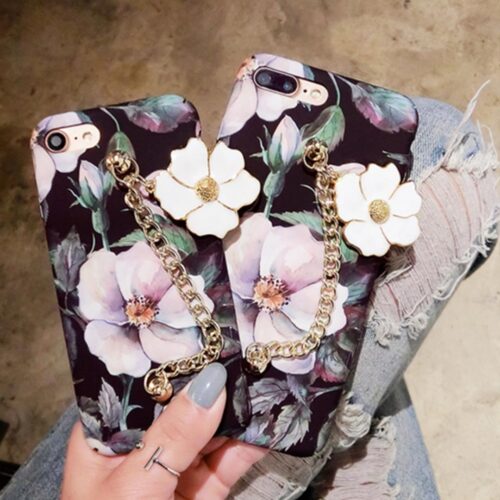 iPhone 7 7Plus Shockproof Hard Back Case Luxury Girl Fashion Flower Cover - Image 6