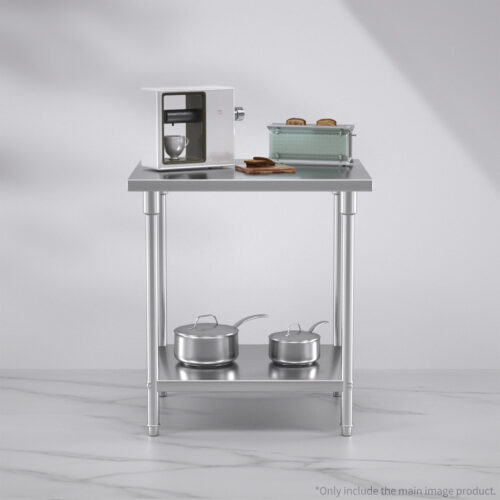 80*70*85cm Commercial Catering Kitchen Stainless Steel Prep Work Bench - Image 4