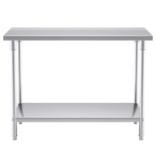 120*70*85cm Commercial Catering Kitchen Stainless Steel Prep Work Bench - Image 2