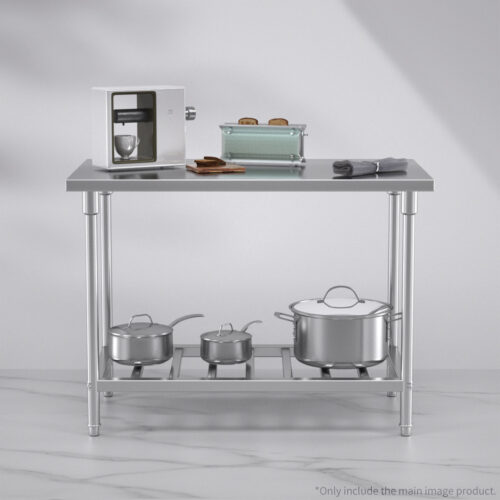 120*70*85cm Commercial Catering Kitchen Stainless Steel Prep Work Bench - Image 4