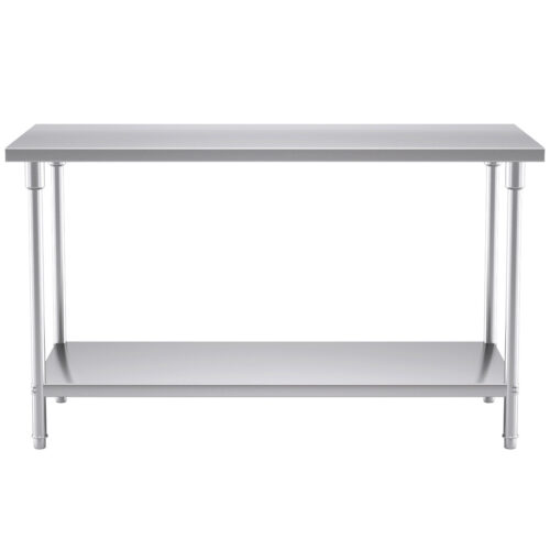 150*70*85cm Commercial Catering Kitchen Stainless Steel Prep Work Bench - Image 2