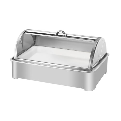 59x38.5cm Silver Color Ceramic Serving Bowl Chafing Dish for Kitchen
