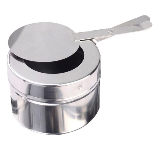 6L Stainless Steel Chafing Food Warmer Catering Dish Round Roll Top - Image 6