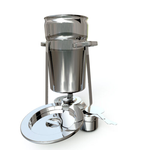 2x 7L Round Stainless Steel Soup Warmer Marmite Chafer Full Size Catering Chafing Dish - Image 6
