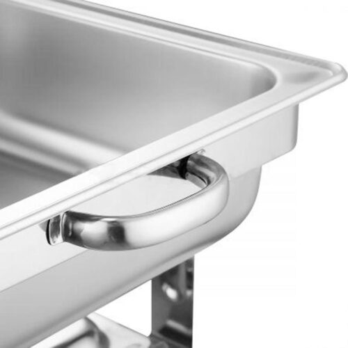 9L Stainless Steel Full Size Roll Top Chafing Dish Food Warmer - Image 5