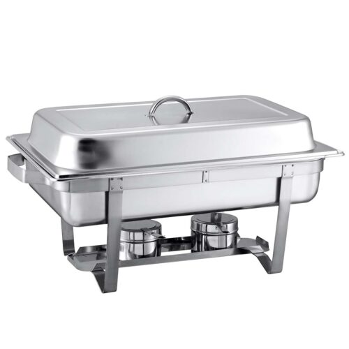 2x 4.5L Dual Tray Stainless Steel Chafing Food Warmer Catering Dish - Image 3