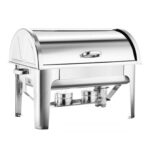 4.5L Dual Tray Stainless Steel Roll Top Chafing Dish Food Warmer
