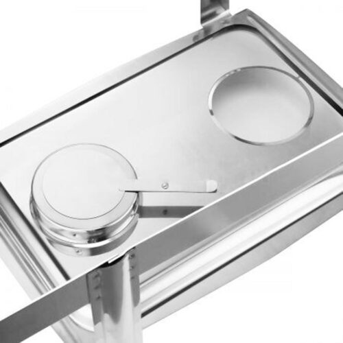 3L Triple Tray Stainless Steel Roll Top Chafing Dish Food Warmer - Image 4