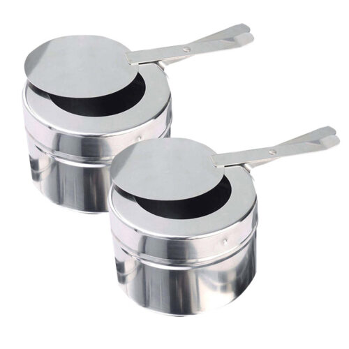 6.5L Stainless Steel Double Soup Tureen Bowl Station Roll Top Buffet Chafing Dish Catering Chafer Food Warmer Server - Image 5