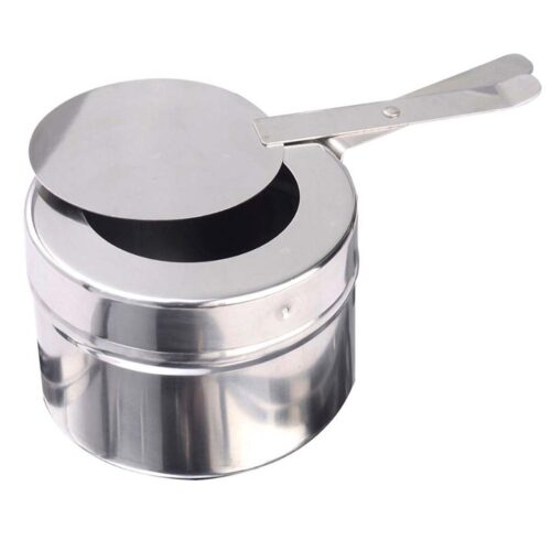 2x 6L Stainless Steel Chafing Food Warmer Catering Dish Round Roll Top - Image 6