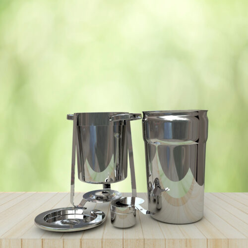 4x 7L Round Stainless Steel Soup Warmer Marmite Chafer Full Size Catering Chafing Dish - Image 9
