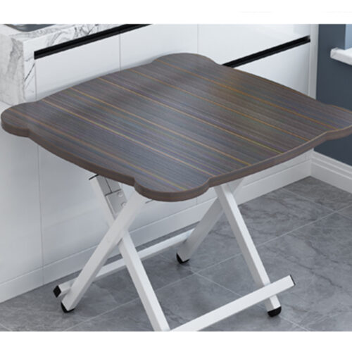 Black Minimalist Cat Ear Folding Table Indoor Outdoor Portable Stall Desk Decor - Image 4